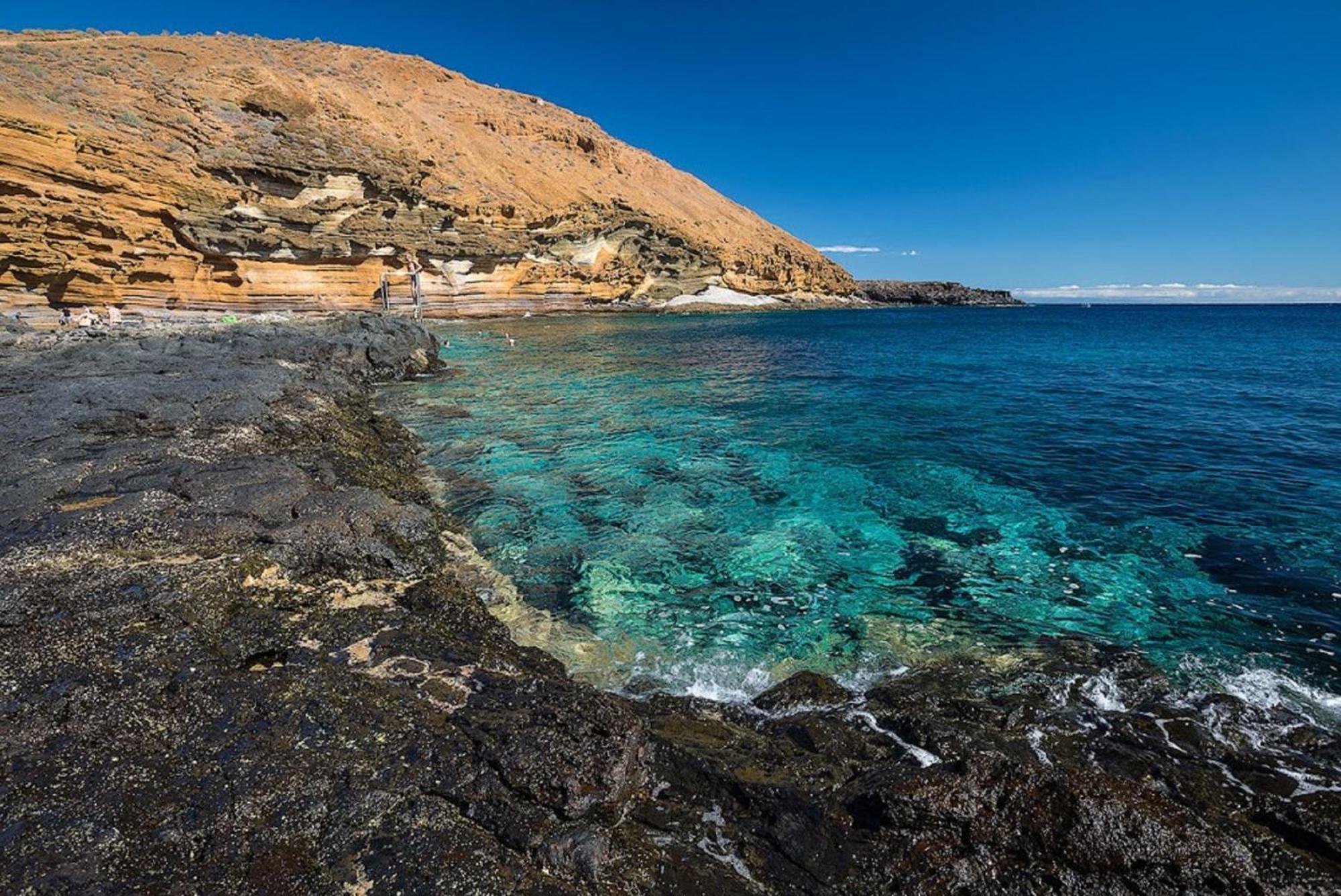 Encantador Estudio Con Terraza Privada Y Espectaculares Vistas Al Mar En Costa Del Silencio, Cerca De Los Cristianos Esterno foto